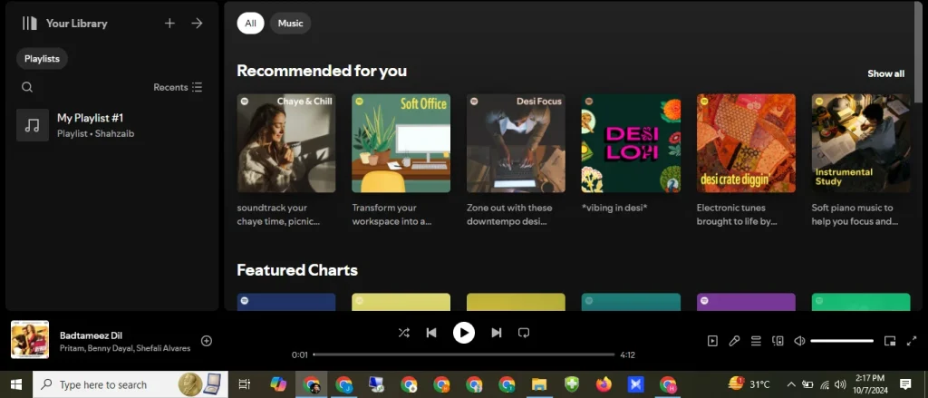 Spotify Premium MOD APK painel