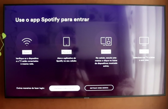 como conectar spotify na tv