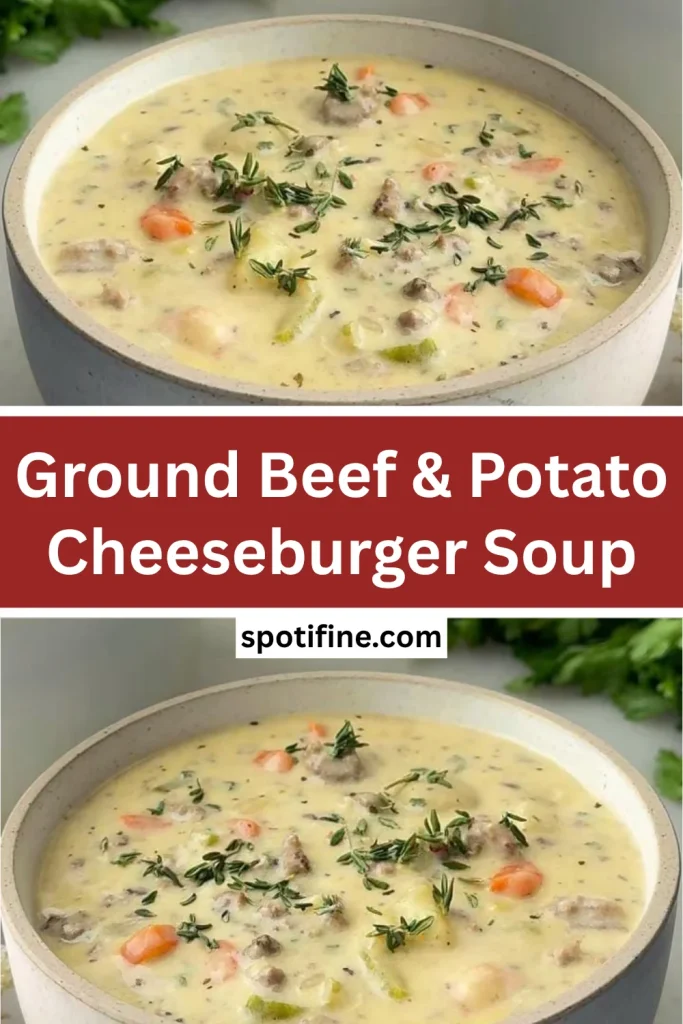 Main Ingredients for Cheeseburger Soup