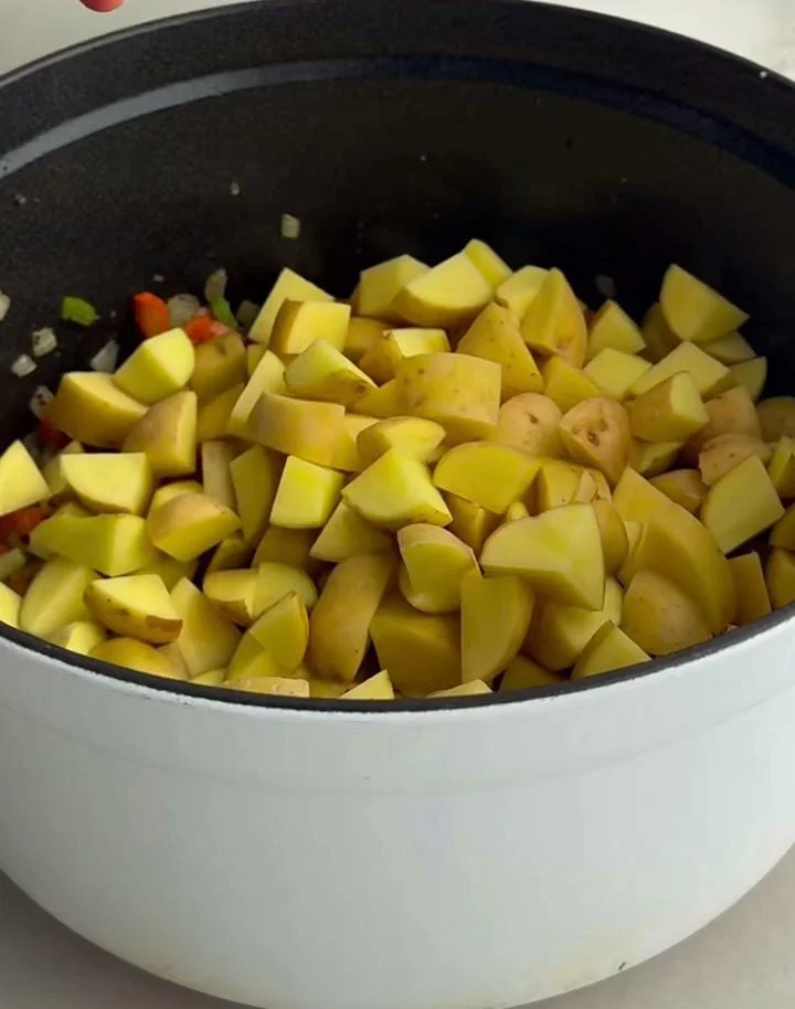 Add Potatoes and Broth
