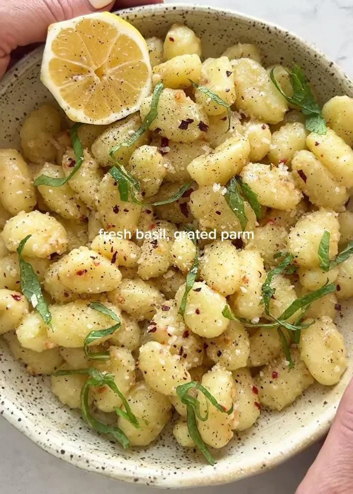 15-Minute Lemon Parmesan Cauliflower Gnocchi