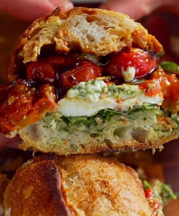 Balsamic Glazed Caprese Sandwich