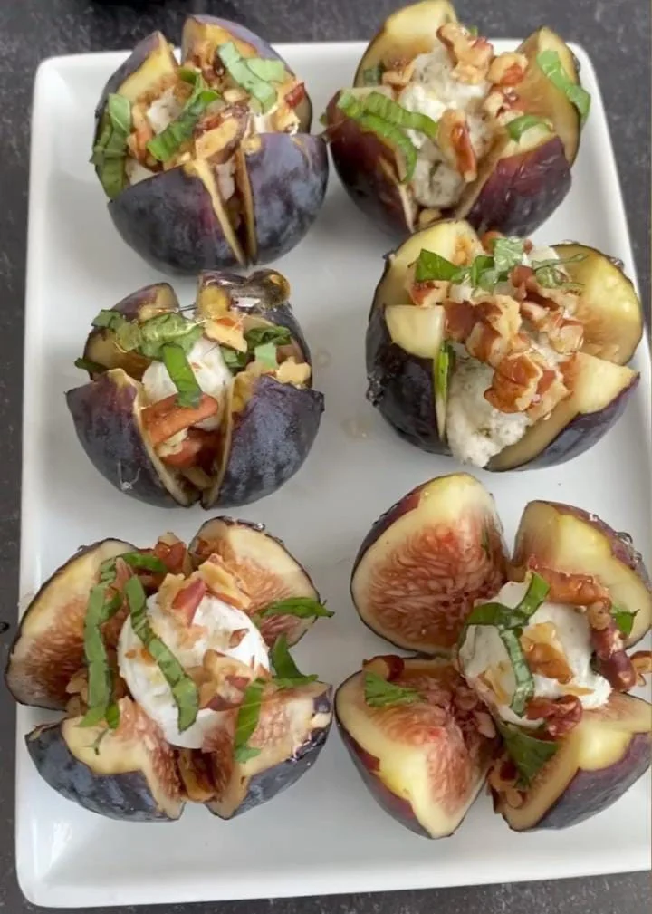 Honeyed Ricotta Stuffed Figs