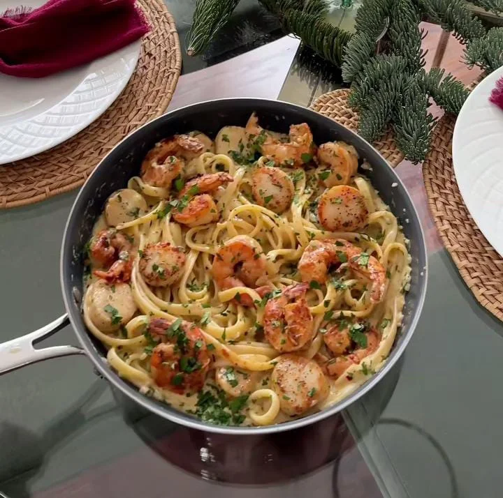 Roasted Red Pepper & Shrimp Orecchiette